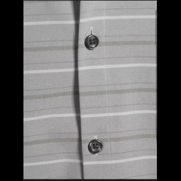 George Men's Short Sleeve Striped Woven Shirt - Picture 3 of 4